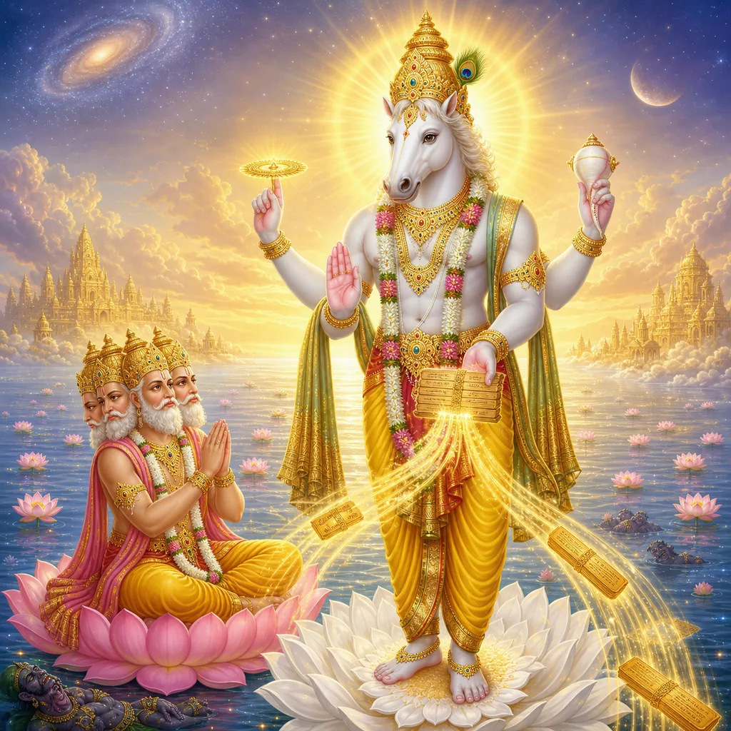 The appearance of Lord Hayagriva — enlarged view